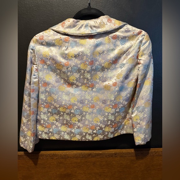 Vintage Silk Floral Evening Jacket - Picture 4 of 4